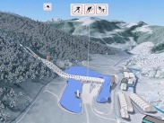 Modélisation 3D des aménagements pour la candidature Annecy 2018