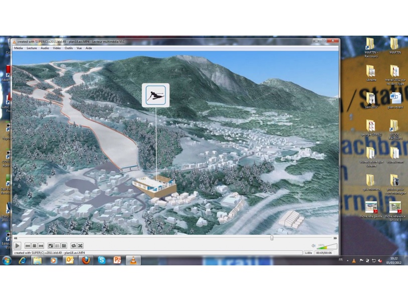 Modélisation 3D des aménagements pour la candidature Annecy 2018